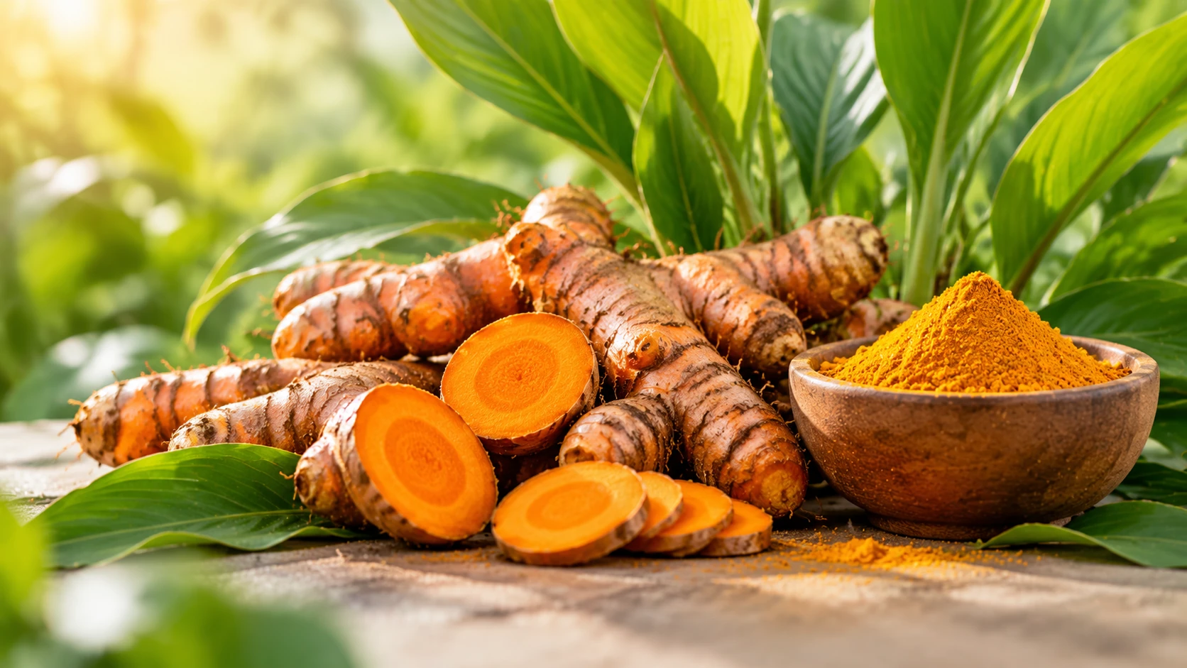 Decorative turmeric crop illustration